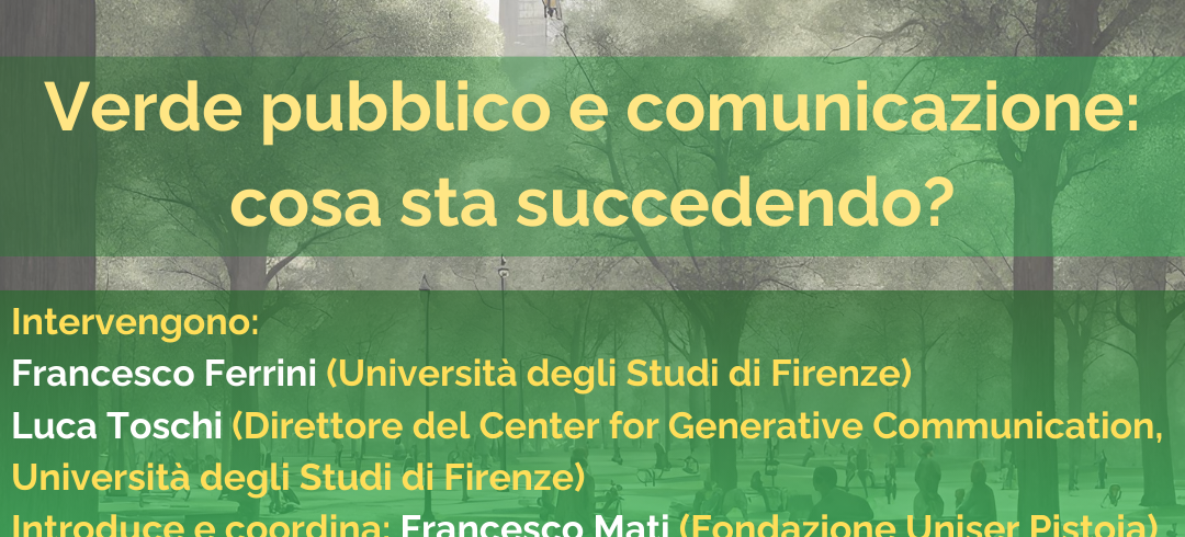 Verde pubblixco e comunicazione
